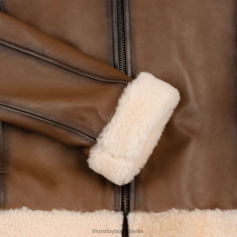Thursday Boots Fliegerjacke Frauen DLHT499 Kleidung Nussbaum