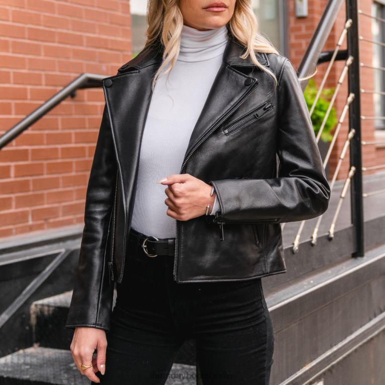 Thursday Boots Motorradjacke Frauen DLHT500 Kleidung Schwarz