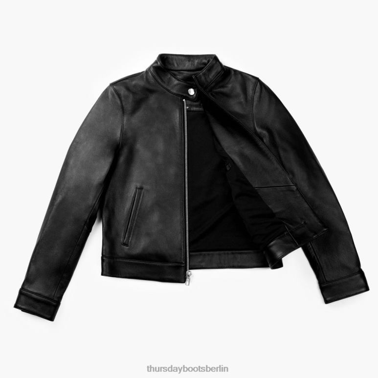 Thursday Boots Racer-Jacke Frauen DLHT491 Kleidung Schwarz