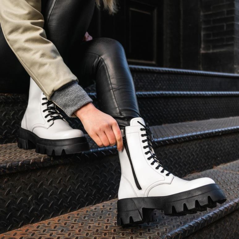 Thursday Boots Dynastie Frauen DLHT412 Schuhe Weiß