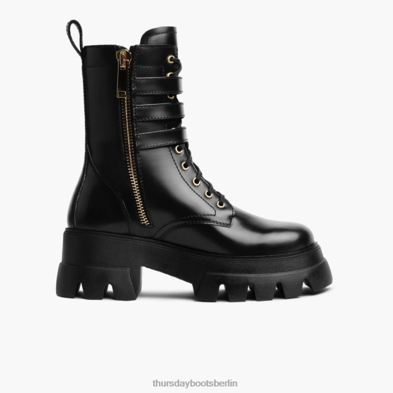 Thursday Boots Dynastie Frauen DLHT413 Schuhe schwarzes Gold