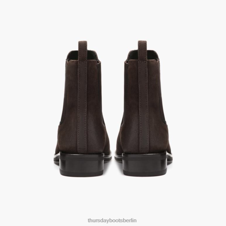 Thursday Boots Herzogin Frauen DLHT326 Schuhe dunkelbraunes Wildleder