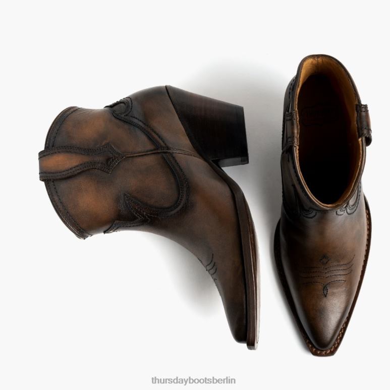 Thursday Boots Indio Frauen DLHT443 Schuhe Cafe