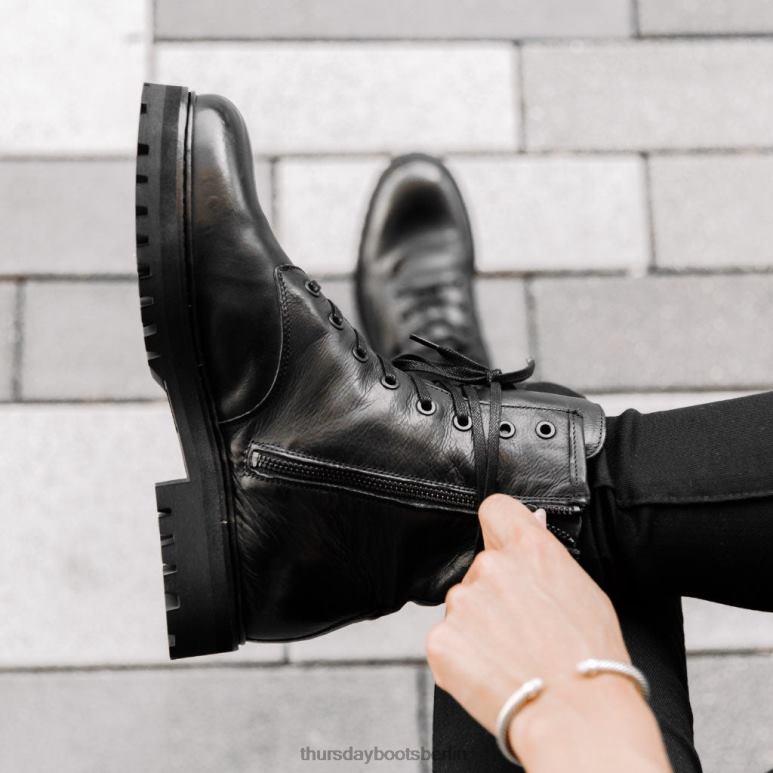 Thursday Boots Kampf Frauen DLHT360 Schuhe Schwarz