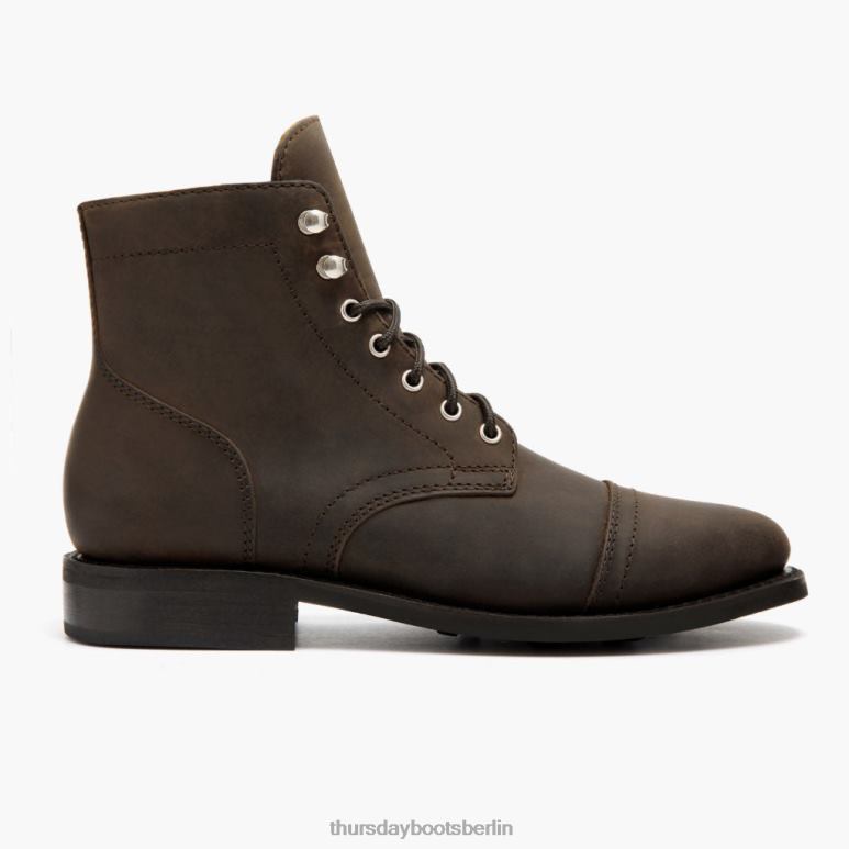 Thursday Boots Kapitän Frauen DLHT350 Schuhe Tabak