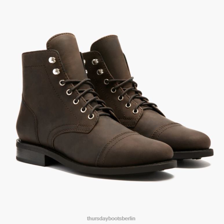 Thursday Boots Kapitän Frauen DLHT350 Schuhe Tabak
