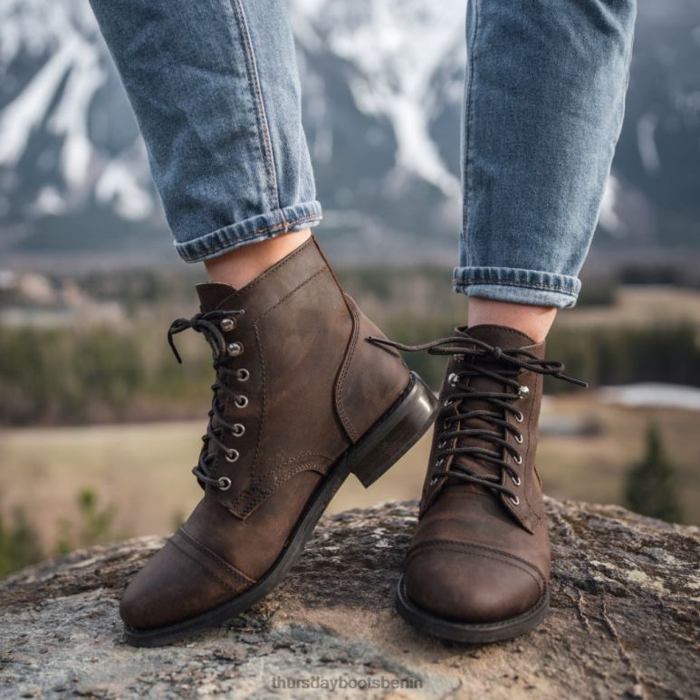 Thursday Boots Kapitän Frauen DLHT350 Schuhe Tabak