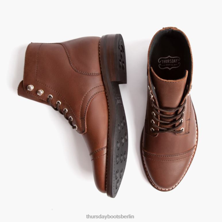 Thursday Boots Kapitän Frauen DLHT352 Schuhe Whiskey