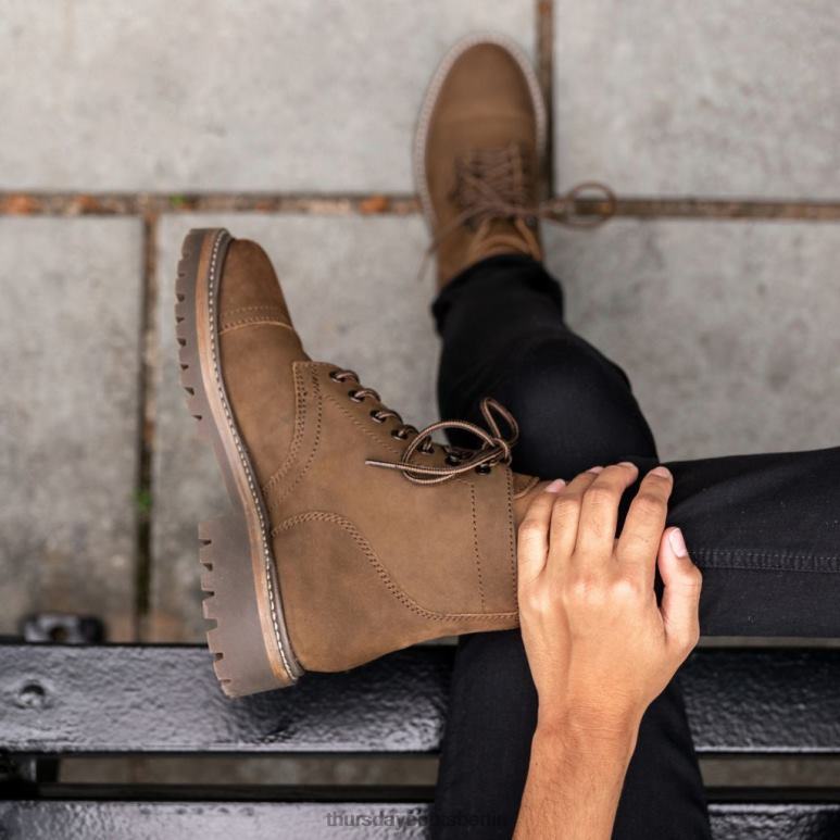 Thursday Boots Kapitän Frauen DLHT354 Schuhe tan matt