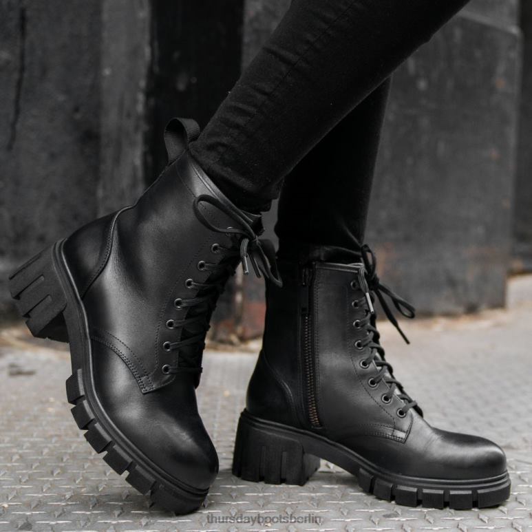 Thursday Boots Koda Frauen DLHT363 Schuhe Schwarz