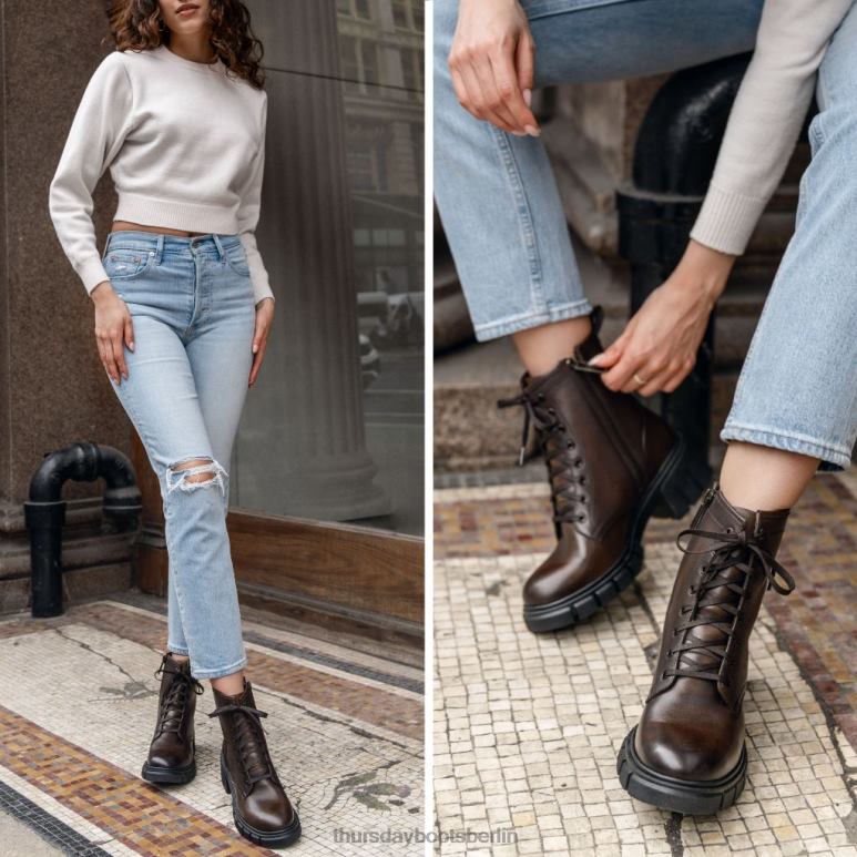 Thursday Boots Koda Frauen DLHT365 Schuhe dunkles Anejo