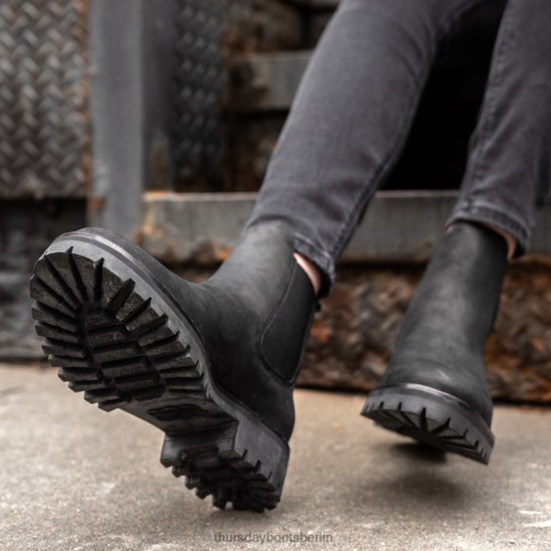 Thursday Boots Legende Frauen DLHT338 Schuhe schwarz matt