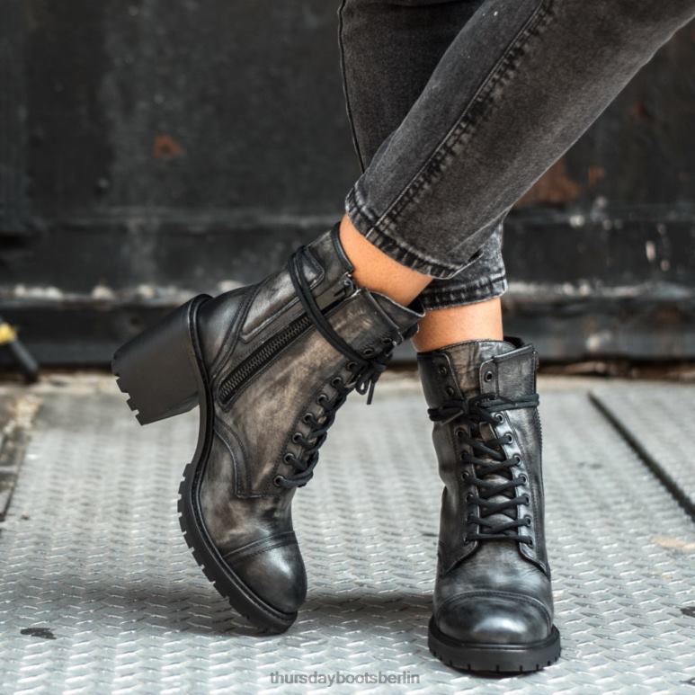 Thursday Boots Rebell Frauen DLHT406 Schuhe Distressed-Grau