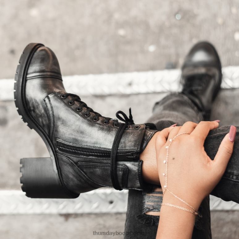 Thursday Boots Rebell Frauen DLHT406 Schuhe Distressed-Grau