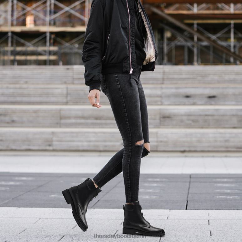 Thursday Boots Ryder Frauen DLHT368 Schuhe Schwarz