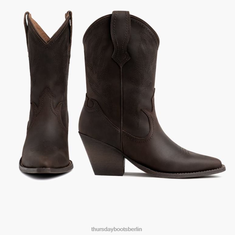 Thursday Boots Sierra Frauen DLHT395 Schuhe Tabak
