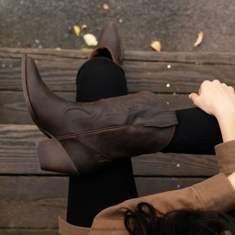 Thursday Boots Sierra Frauen DLHT395 Schuhe Tabak