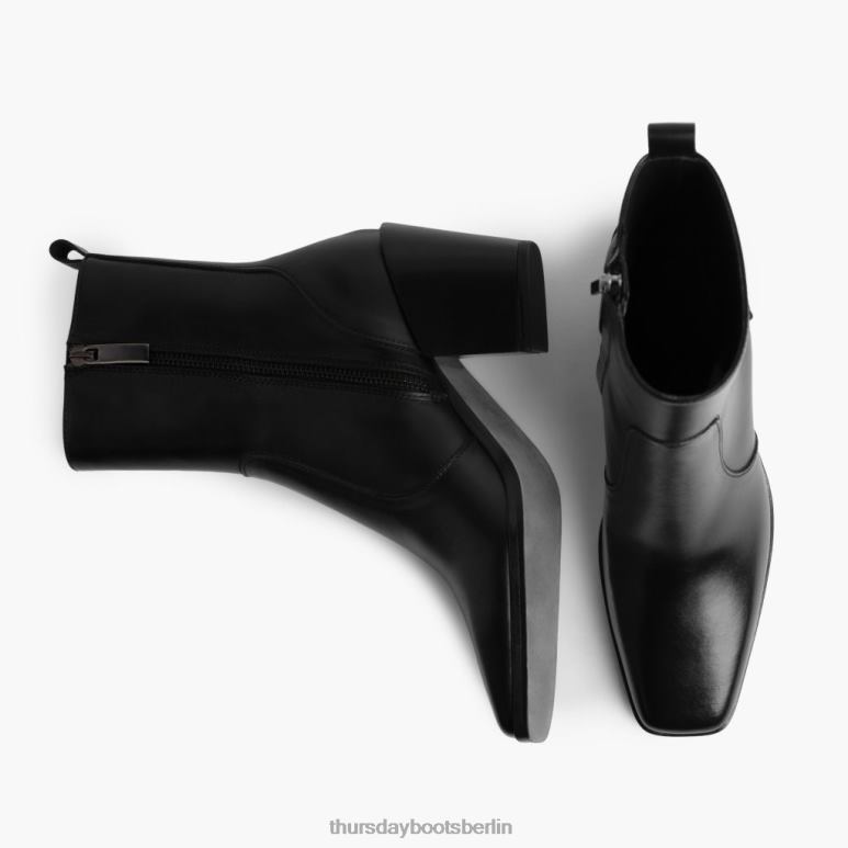 Thursday Boots Soho-Reißverschluss Frauen DLHT429 Schuhe Schwarz