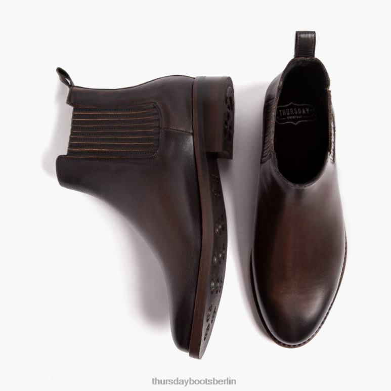 Thursday Boots Träumer Frauen DLHT380 Schuhe schwarzer Kaffee