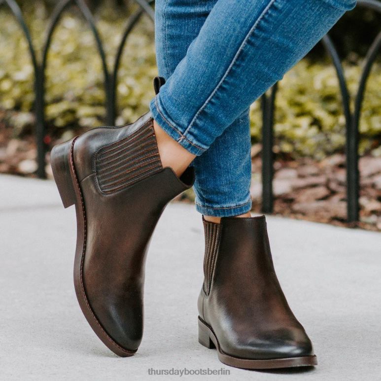Thursday Boots Träumer Frauen DLHT380 Schuhe schwarzer Kaffee