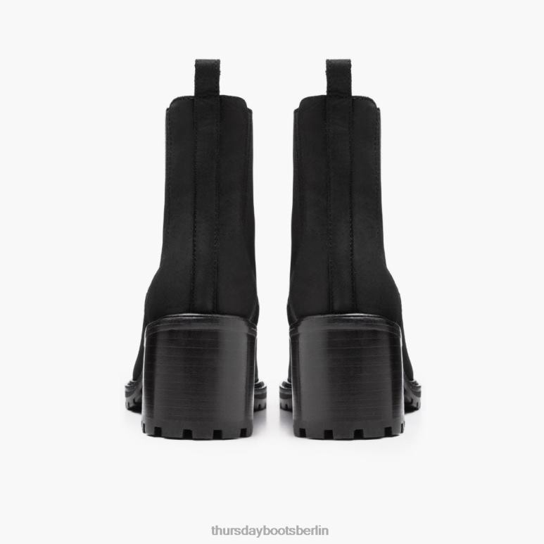 Thursday Boots ausschlagen Frauen DLHT342 Schuhe schwarz matt