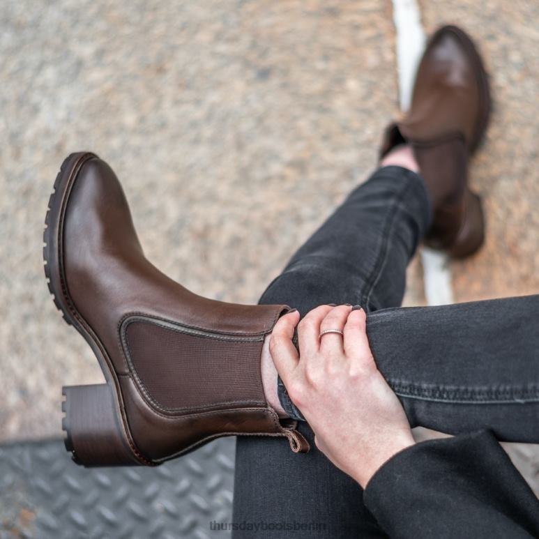 Thursday Boots ausschlagen Frauen DLHT344 Schuhe Schokolade