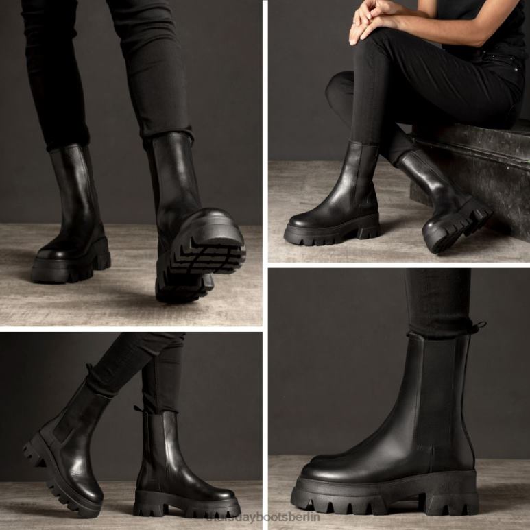 Thursday Boots regieren Frauen DLHT347 Schuhe Schwarz