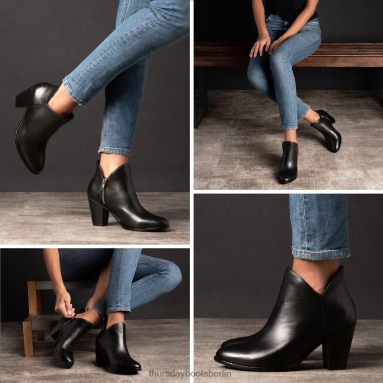 Thursday Boots uptown Frauen DLHT384 Schuhe Schwarz