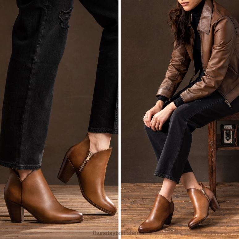 Thursday Boots uptown Frauen DLHT387 Schuhe bräunen