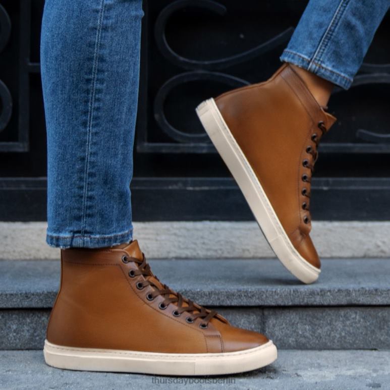 Thursday Boots Premier High Top Frauen DLHT474 Schuhe Toffee