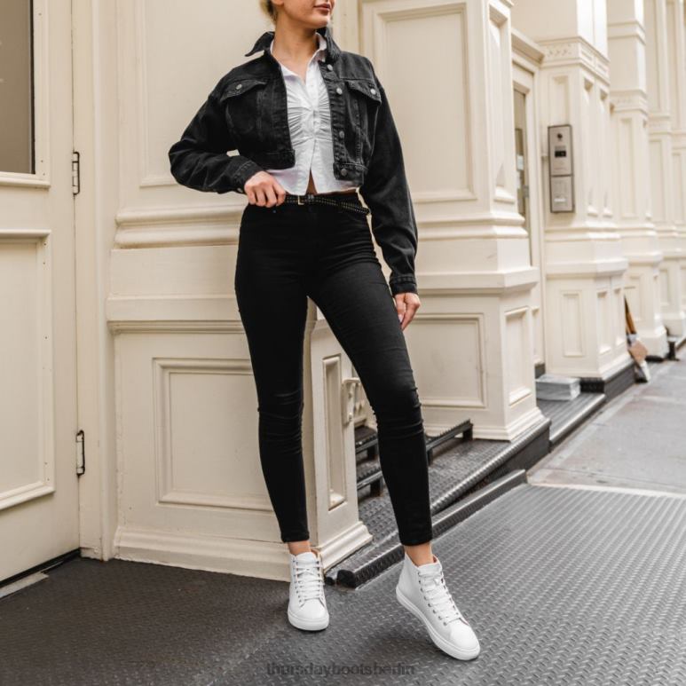 Thursday Boots Premier High Top Frauen DLHT475 Schuhe Weiß