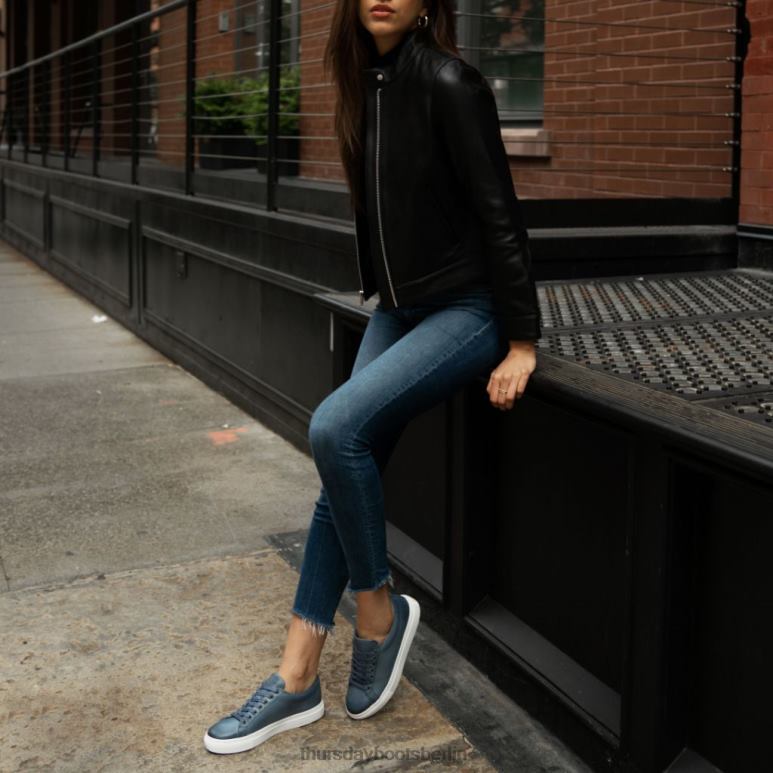 Thursday Boots Premier Low Top Frauen DLHT455 Schuhe Indigo
