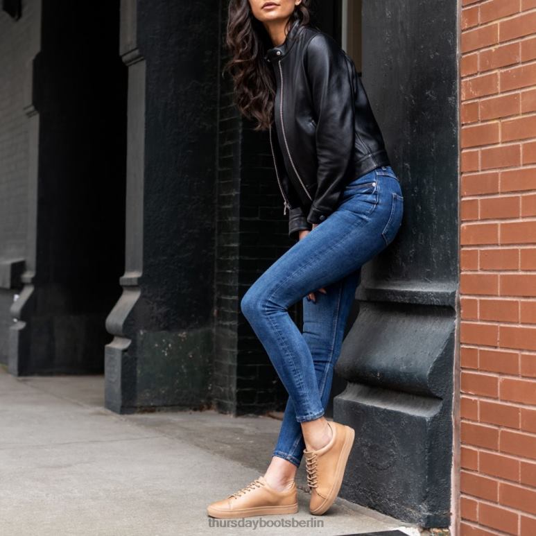 Thursday Boots Premier Low Top Frauen DLHT458 Schuhe natürliches Vachetta