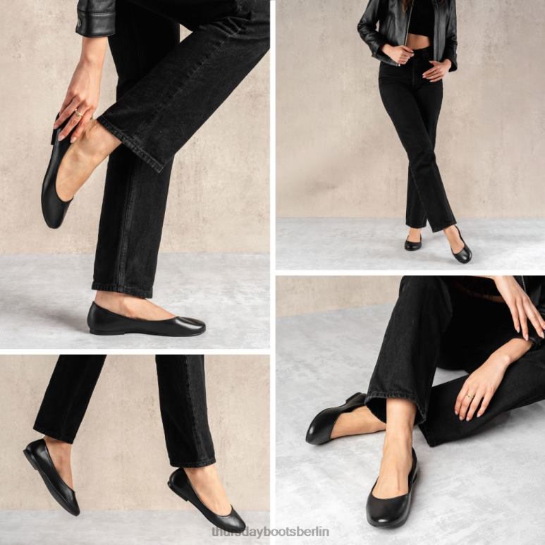 Thursday Boots feliz Frauen DLHT476 Schuhe Schwarz