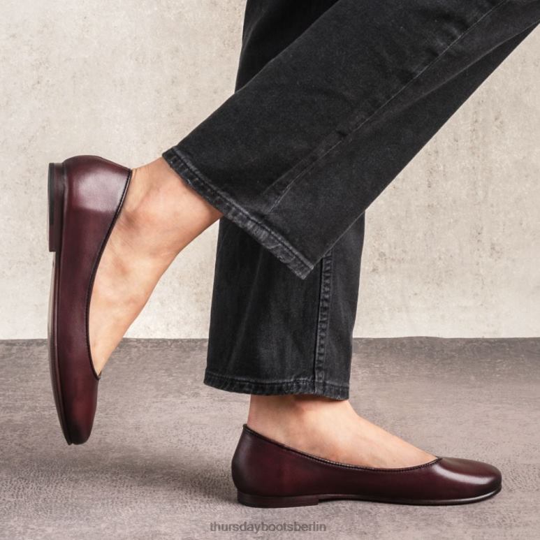 Thursday Boots feliz Frauen DLHT477 Schuhe Wein