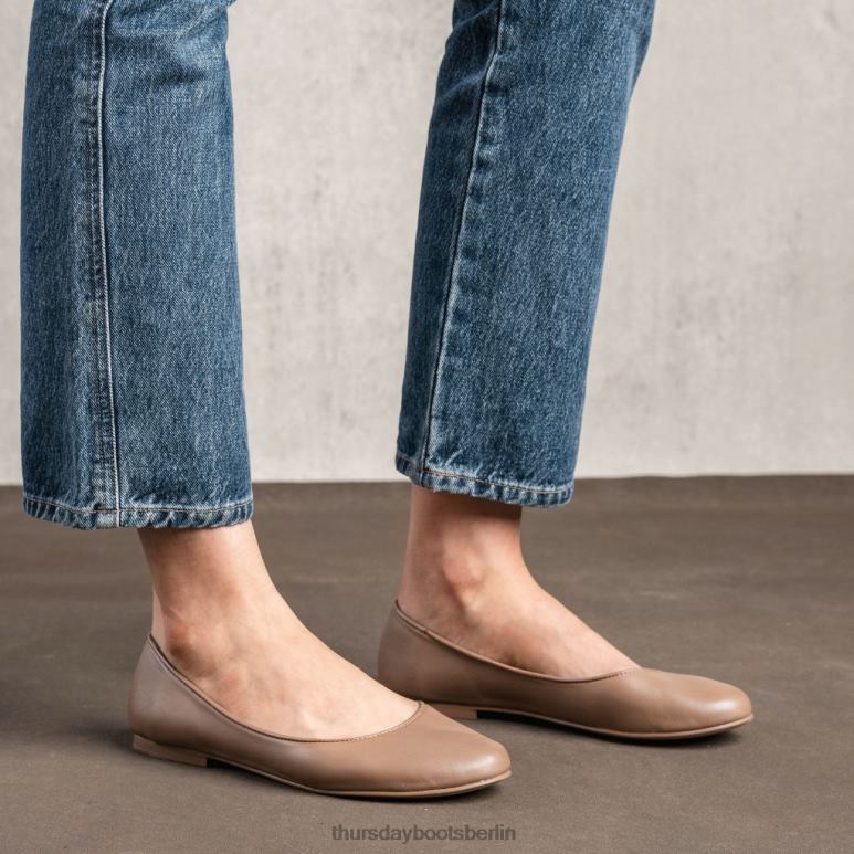 Thursday Boots feliz Frauen DLHT479 Schuhe Milchkaffee