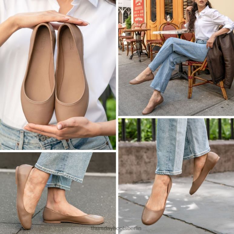 Thursday Boots feliz Frauen DLHT479 Schuhe Milchkaffee