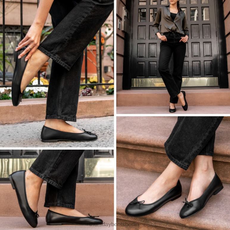 Thursday Boots prima Frauen DLHT486 Schuhe Schwarz