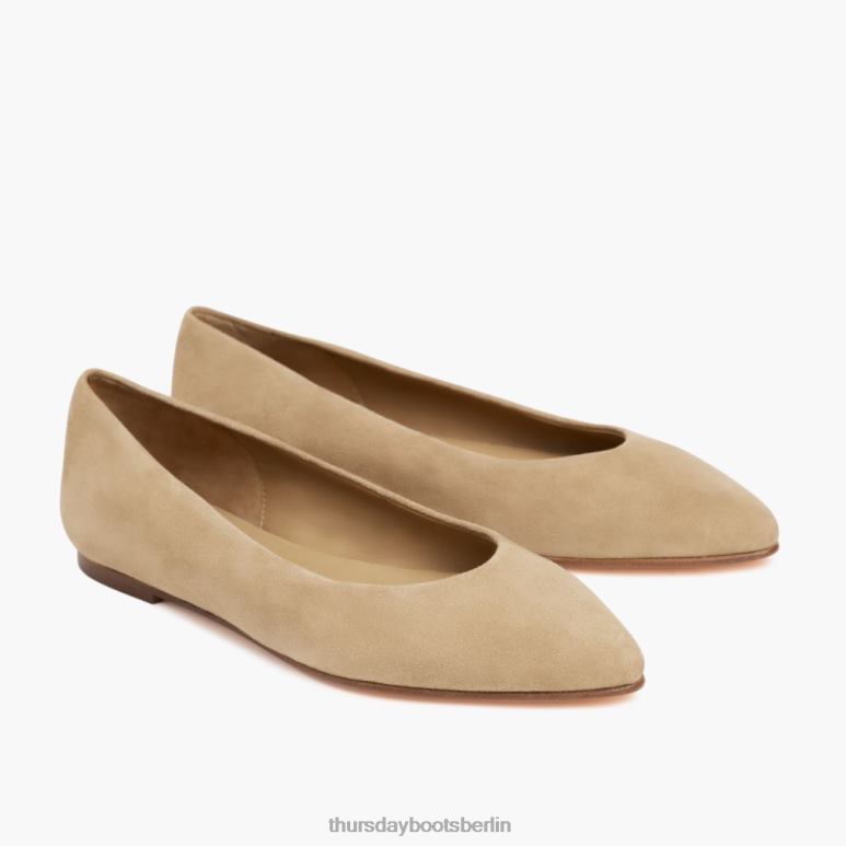 Thursday Boots viva Frauen DLHT483 Schuhe Kamelwildleder