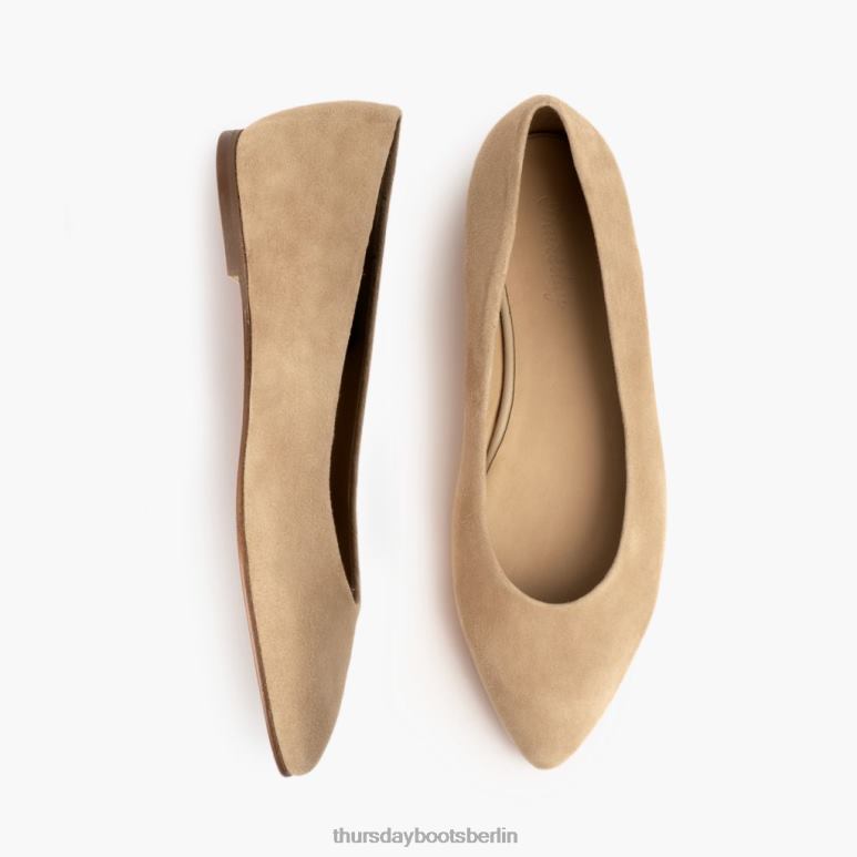Thursday Boots viva Frauen DLHT483 Schuhe Kamelwildleder