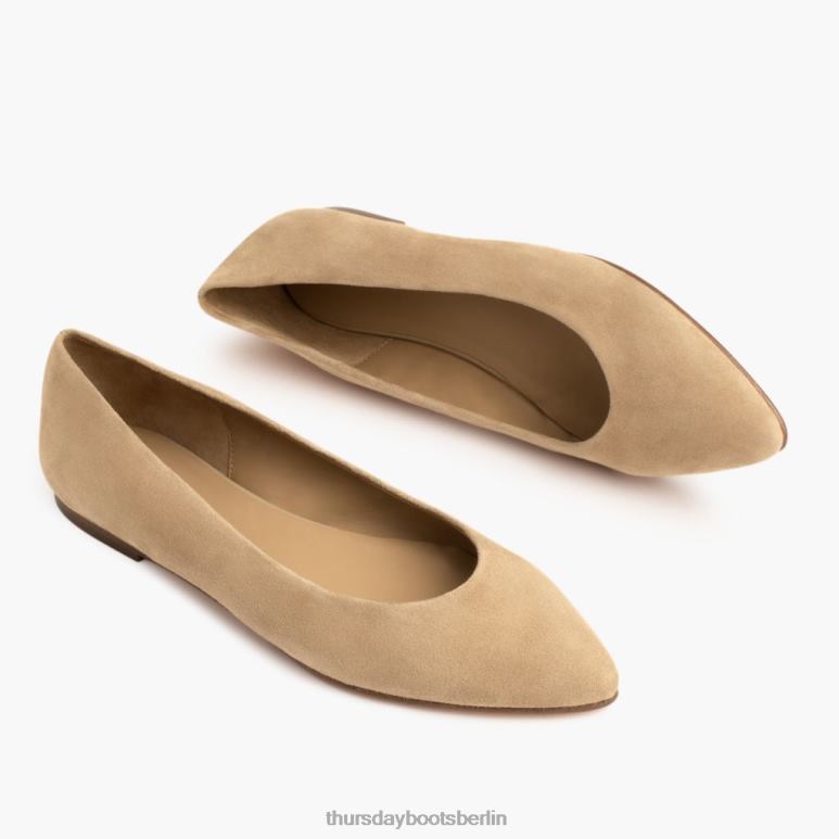 Thursday Boots viva Frauen DLHT483 Schuhe Kamelwildleder