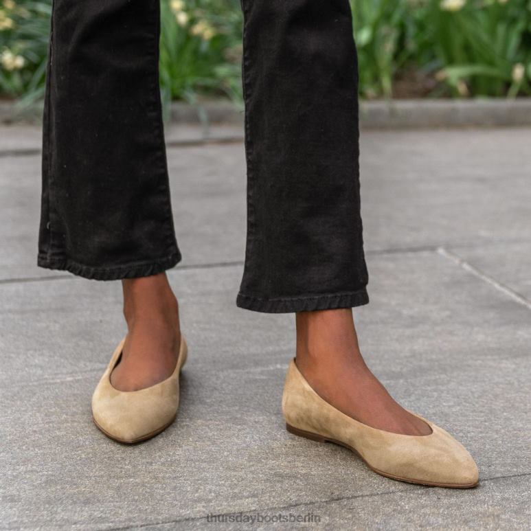 Thursday Boots viva Frauen DLHT483 Schuhe Kamelwildleder