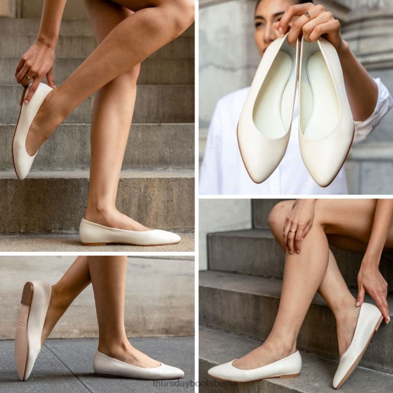 Thursday Boots viva Frauen DLHT484 Schuhe Elfenbein