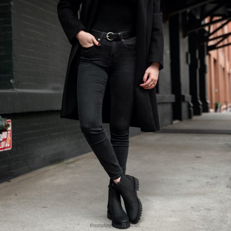 Thursday Boots Kreisförmiger Ledergürtel Frauen DLHT465 Zubehör Schwarz