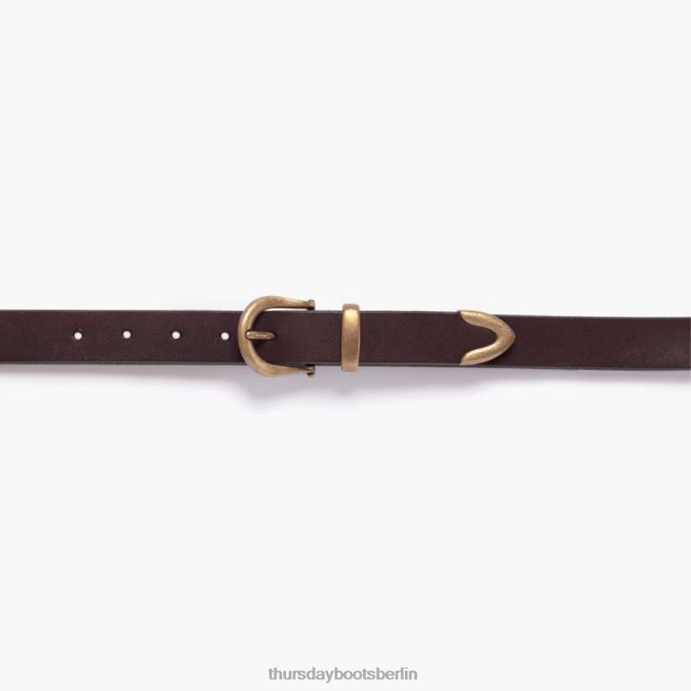 Thursday Boots Western-Ledergürtel Frauen DLHT472 Zubehör braun