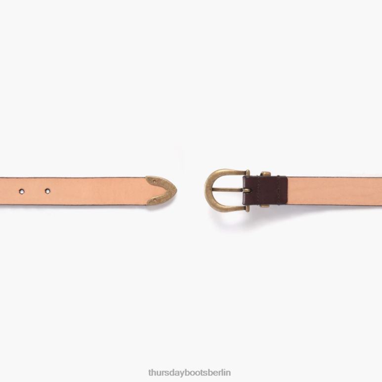 Thursday Boots Western-Ledergürtel Frauen DLHT472 Zubehör braun