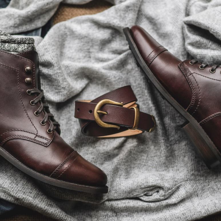 Thursday Boots Western-Ledergürtel Frauen DLHT472 Zubehör braun