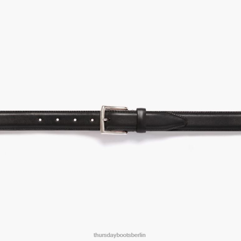 Thursday Boots klassischer Ledergürtel Frauen DLHT468 Zubehör Schwarz