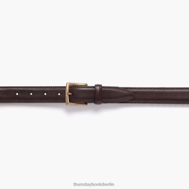 Thursday Boots klassischer Ledergürtel Frauen DLHT469 Zubehör braun