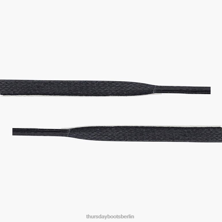 Thursday Boots Flache Schnürsenkel aus gewachster Baumwolle Frauen DLHT536 Zubehör Schwarz